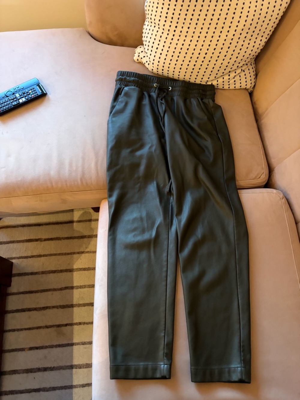 LOFT Olive Green Drawstring Jogger Pants